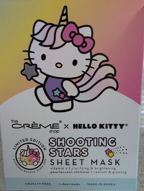 Crème Shop x Hello Kitty Shooting Stars Sheet Mask - Pastel Unicorn Design